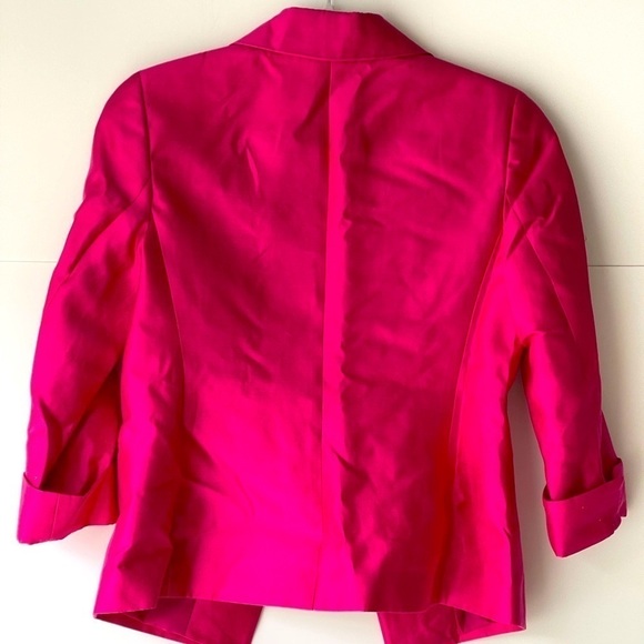 NWT ($200) Talbots Blazer Jacket Coat Office Career Work Pink Jacket, Sz 8 - Picture 3 of 14